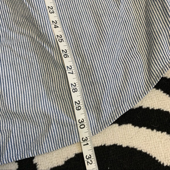 Vintage Levi’s Classic Workers Shirt Shacket Hickory Striped Rinse Button Up - Picture 12 of 12